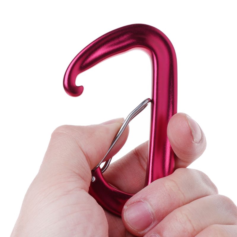 ★yong♣  7075 Aviation Aluminum D Shape Carabiner 12KN Hammock Safety Buckle Rock Climbing Yoga Hang Buckle