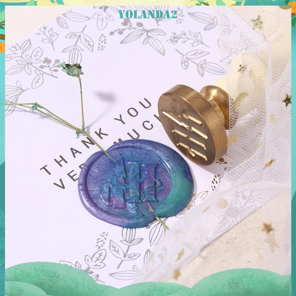 Bộ 100 hạt sáp niêm phong bì thư kiểu cổ điển hình bát giác dùng để trang trí thiệp mời đám cưới DIY thủ công