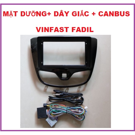 Mặt dưỡng Fadil 9 inch kèm giắc nguồn zin và canbus.Khung dưỡng lắp màn hình cho xe VINFAST FADIL đầu đủ phụ kiện.