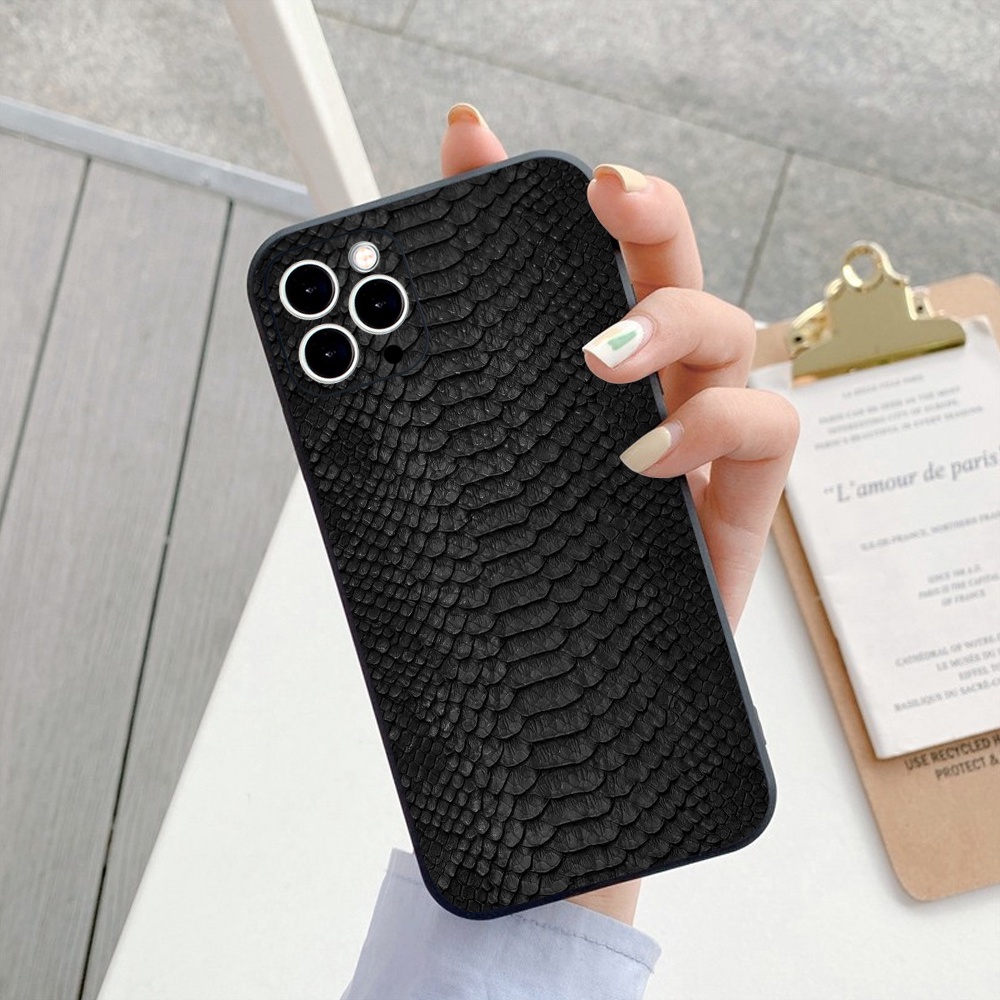 Ốp Lưng Iphone TPU Cạnh Vuông Giả Da, BVC Iph6/6plus/6s/6splus/7/7plus/8/8plus/x/xs/11/12/pro/13/promax