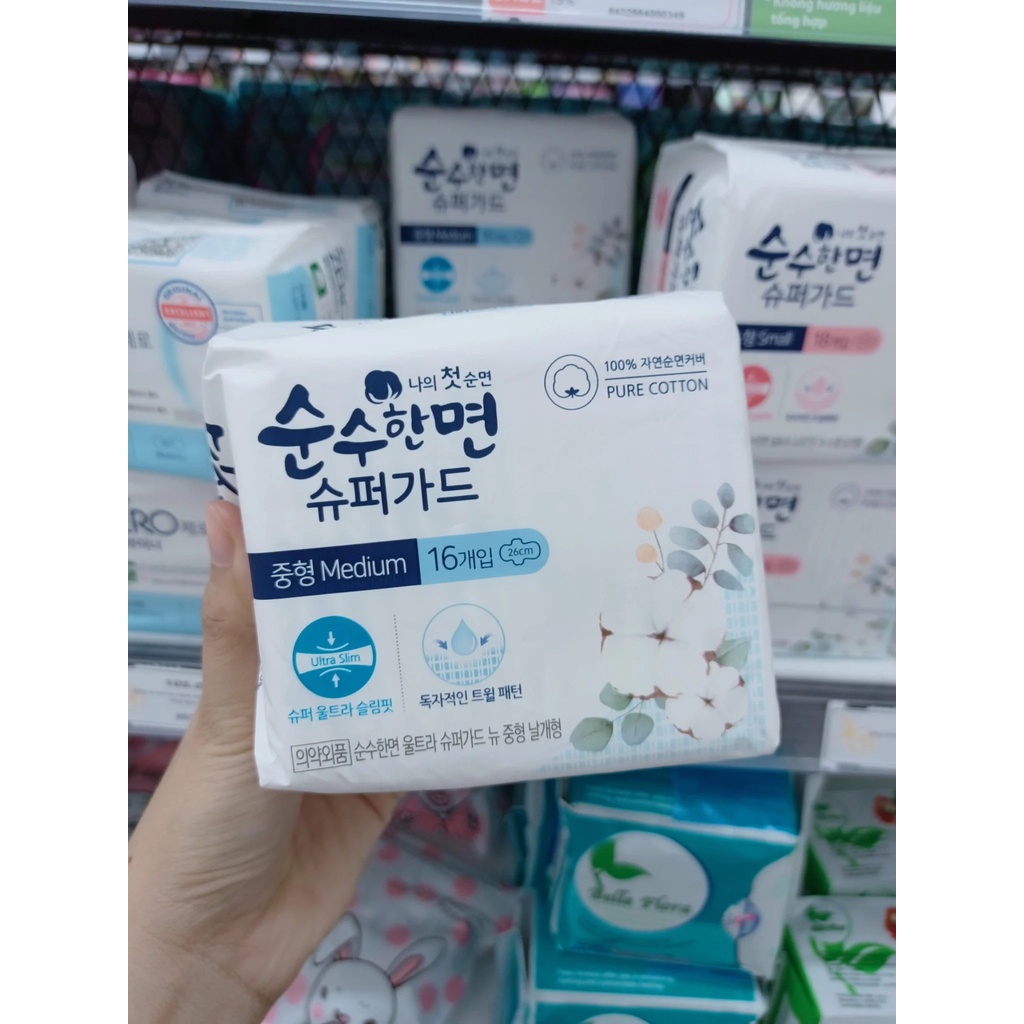 BĂNG VỆ SINH HÀN QUỐC SIÊU BẢO VỆ KLEANNARA SOONSOOHAN Size M - 16 miếng