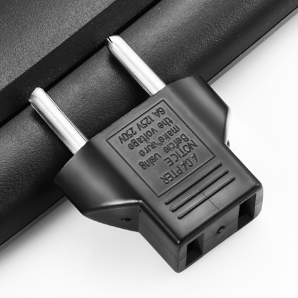 Phích cắm sạc chuyển đổi chuẩn US qua EU tiện dụng cho du lịch