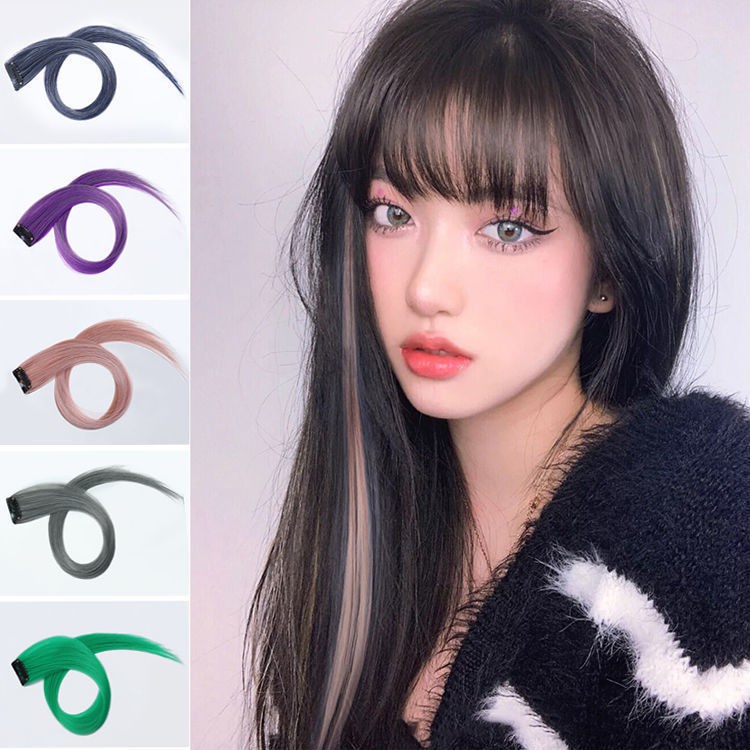 Bộ Tóc Giả Nối Dài Nhuộm Màu 20 Màu Thời Trang Cho Nữ