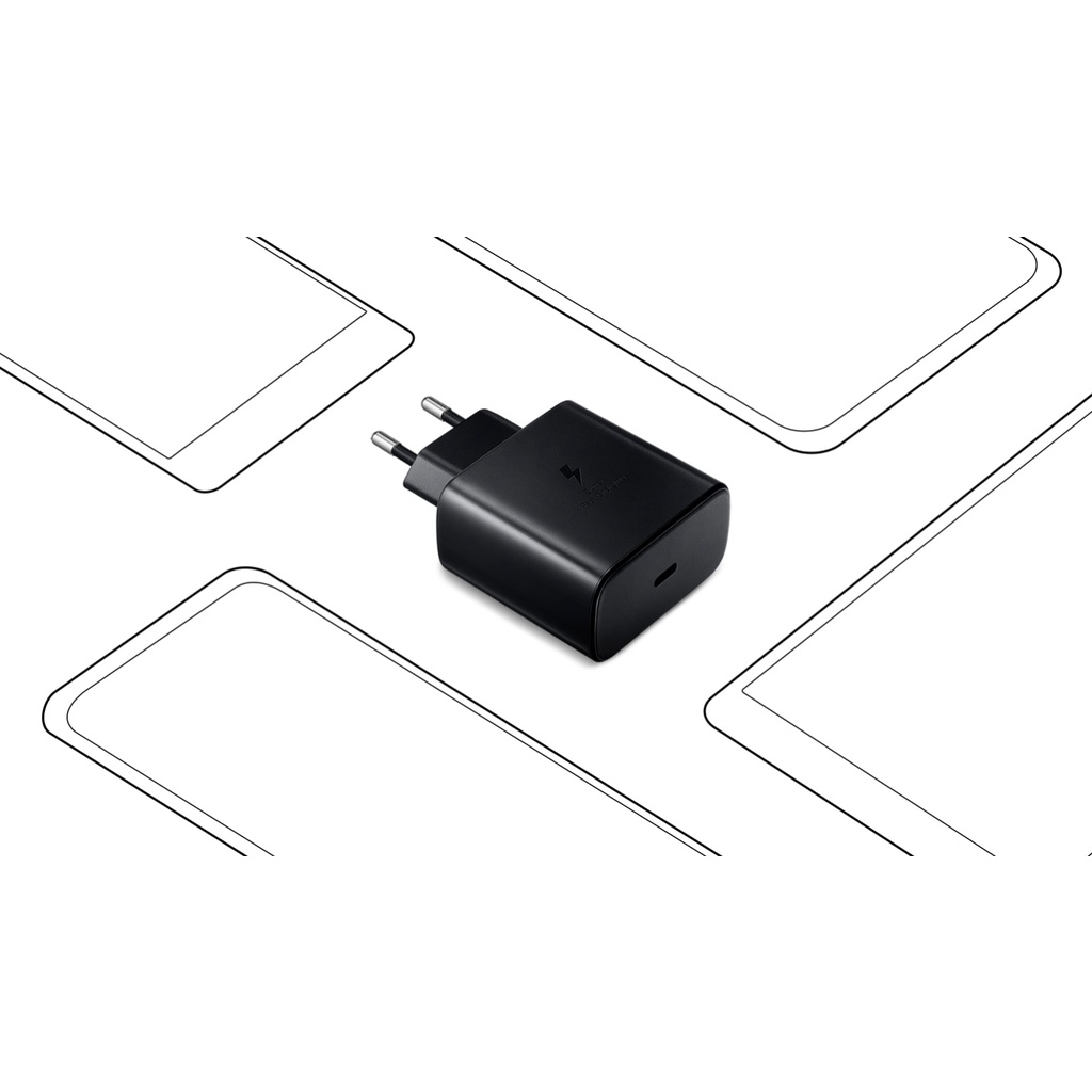 Bộ Sạc Nhanh USB-C SAMSUNG TRAVEL ADAPTER 45W EP-TA845 Kèm Cable 5A 2 Đầu Type C - Hàng Nobox