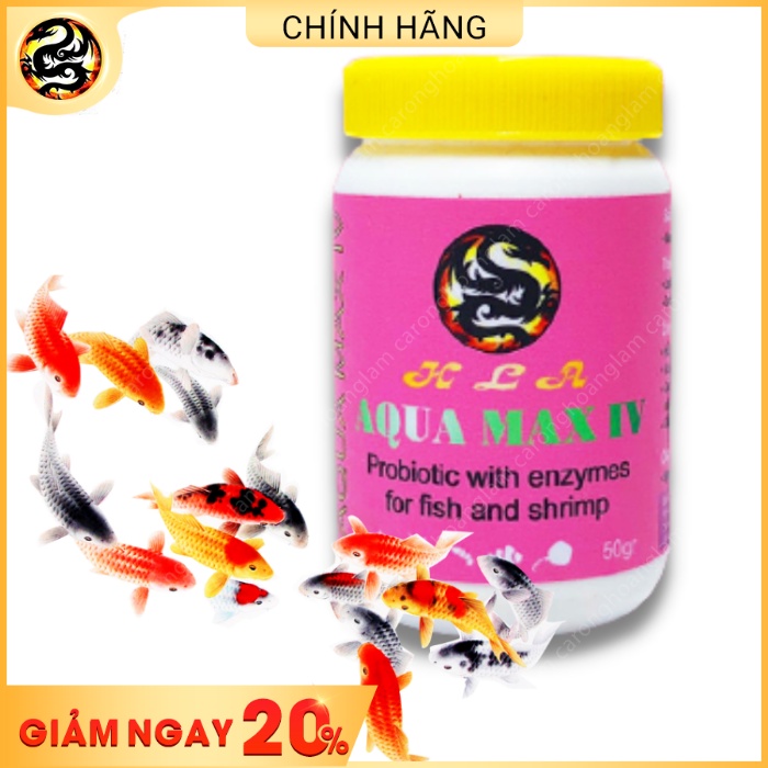 [Mã 155FMCGSALE giảm 7% - tối đa 100K đơn 500K] Men Tiêu Hóa Cho Cá Cảnh Aqua Max IV Hỗ Trợ Hệ Tiêu Hoá Giúp Cá Ăn Sung