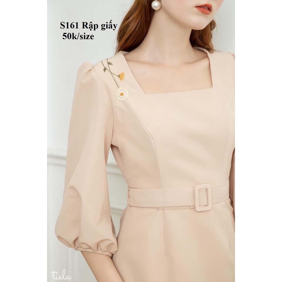 RẬP GIẤY S161 RẬP ĐẦM CHỮ A CỔ VUÔNG (KHÔNG PHẢI BÁN QUẦN ÁO)