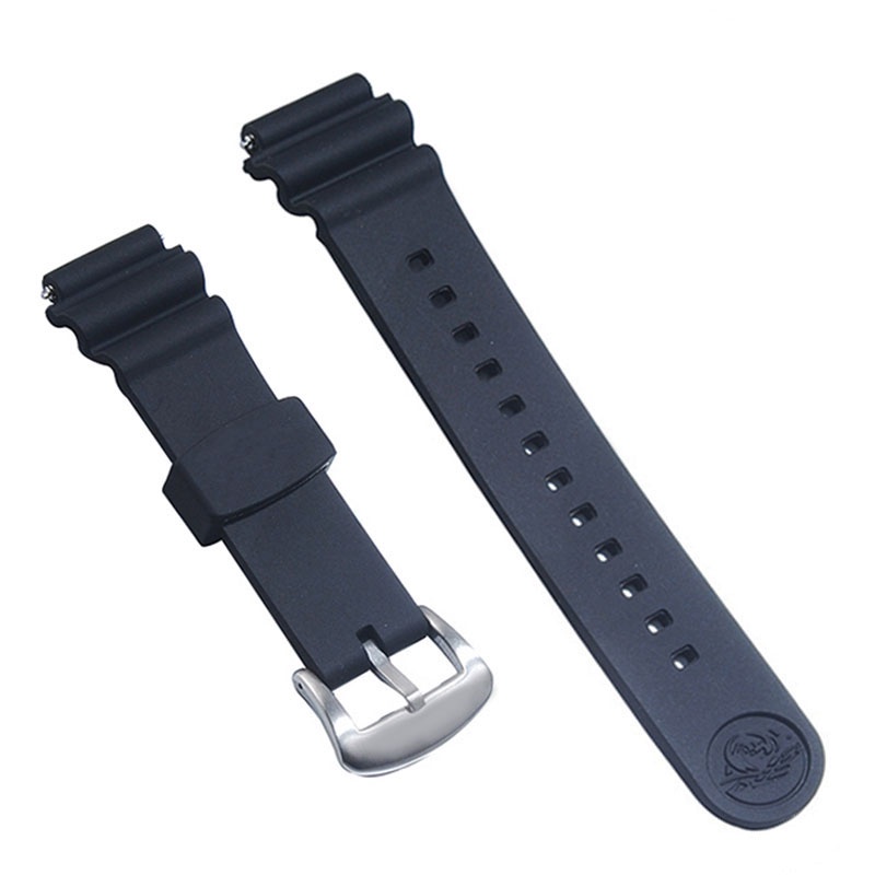 Dây Đeo Silicon 20mm Kèm logo 20mm Cho Đồng Hồ Seiko