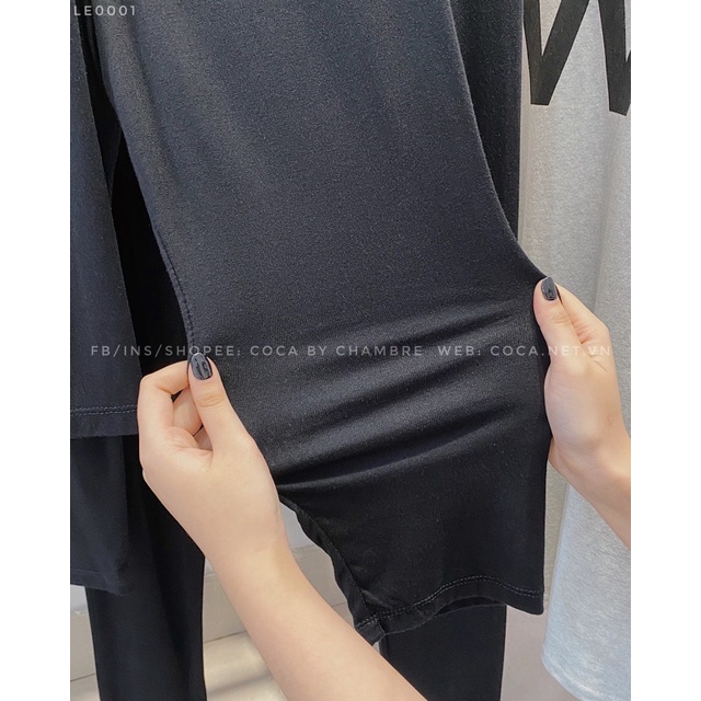 [LE0001]☑️ Quần biker leggings ngố thun cotton co giãn Thái loại 1 (Có sẵn/ảnh thật)