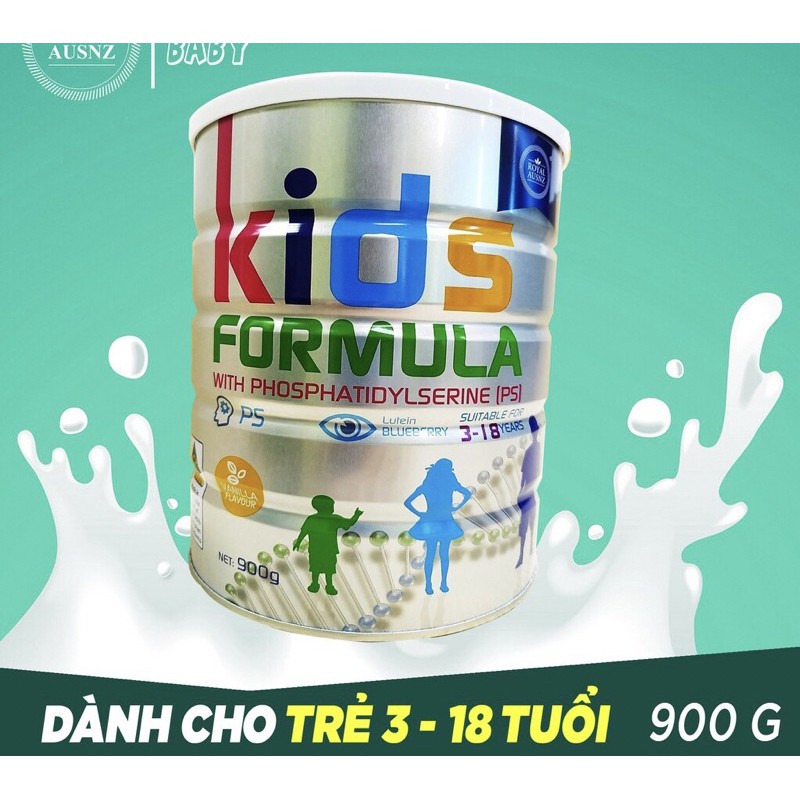 Sữa Kids Formula 3-18 tuổi Hoàng gia Úc 900g kèm Quà Tặng
