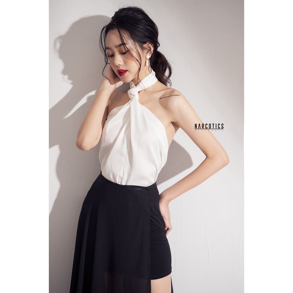 NARCOTICS-LIZZI- Áo yếm cổ rút.