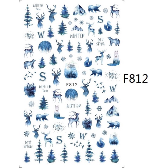 Miếng Dán Trang Trí Móng Tay Hình Hoa Lá 3d DIY