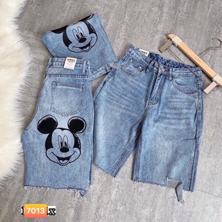 Quần Jeans Ngố Nữ Mickey🔻