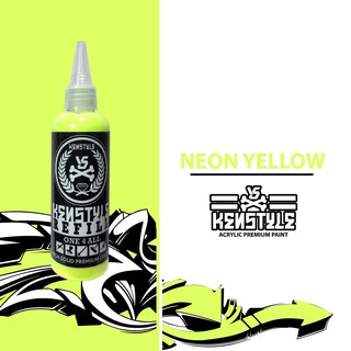 [NEW NEW] ★ Chai Màu 𝗞𝗘𝗡𝗦𝗧𝗬𝗟𝗘 "NEON YELLOW" Vàng Dạ Quang 110ml [Giặt không bay, không phai]