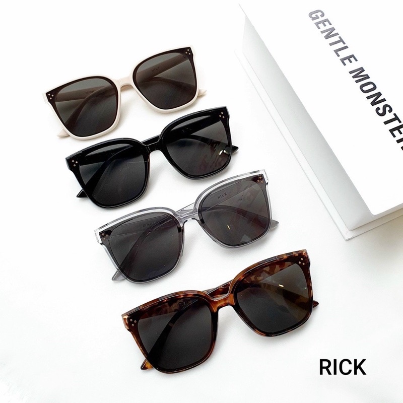 ⚡Kèm box⚡G.M R.l.c.kk- Kính mát chuẩn UV400, Kính râm vuông nam nữ cao cấp gọng dẻo Jolie Eyewear