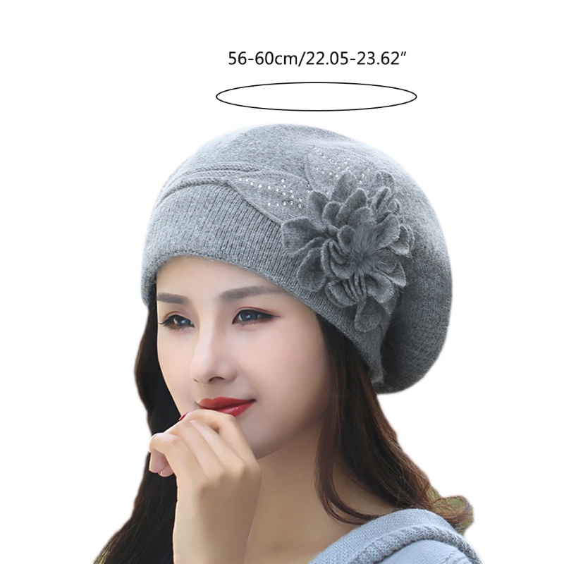 Mũ Beret Dệt Kim Phối Màu Thời Trang Thu Đông Cho Nữ
