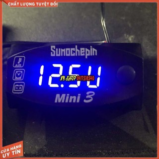 🏍 ĐỒNG HỒ BÁO VOL 3 IN 1 MINI 3 ( TIME, VOL, NHIỆT ĐỘ) 🏍