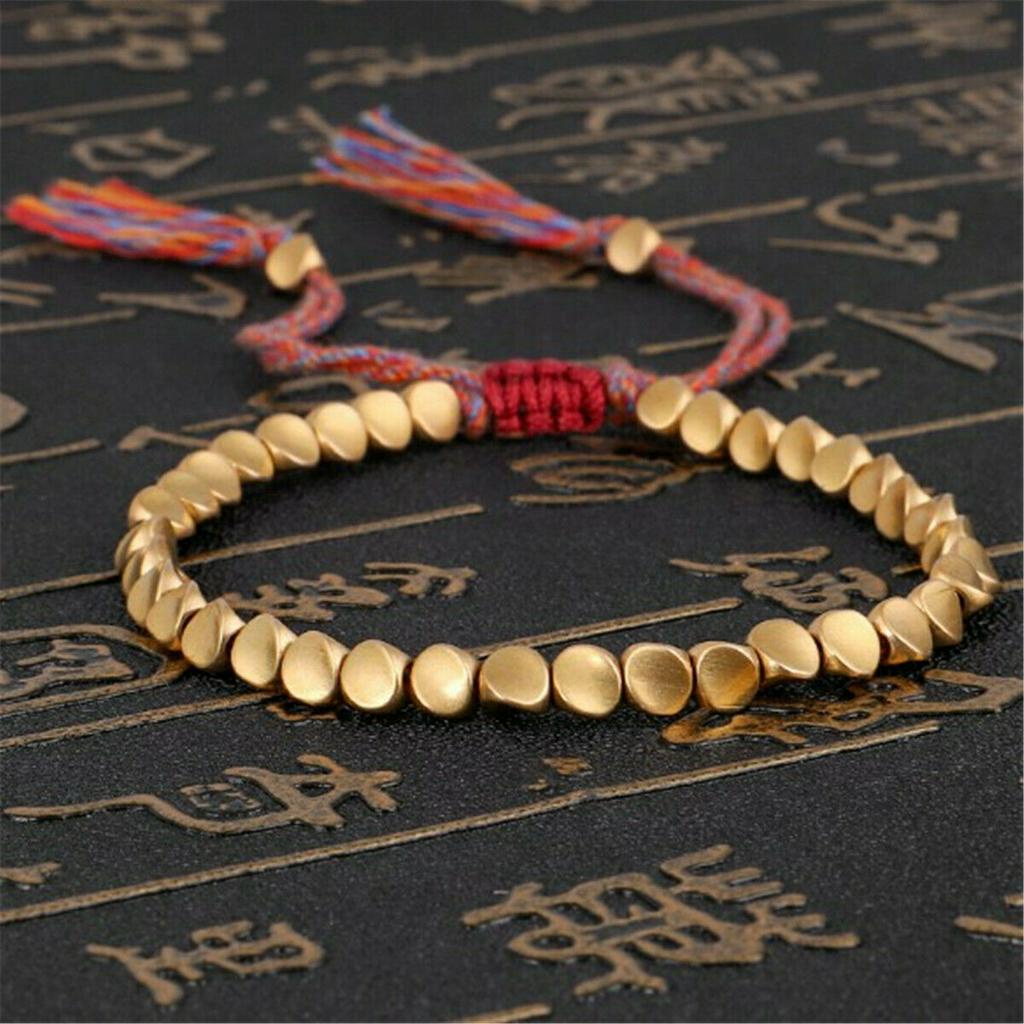 Vòng Tay Chuỗi Hạt Đồng May Mắn Cho Nam Nữ
