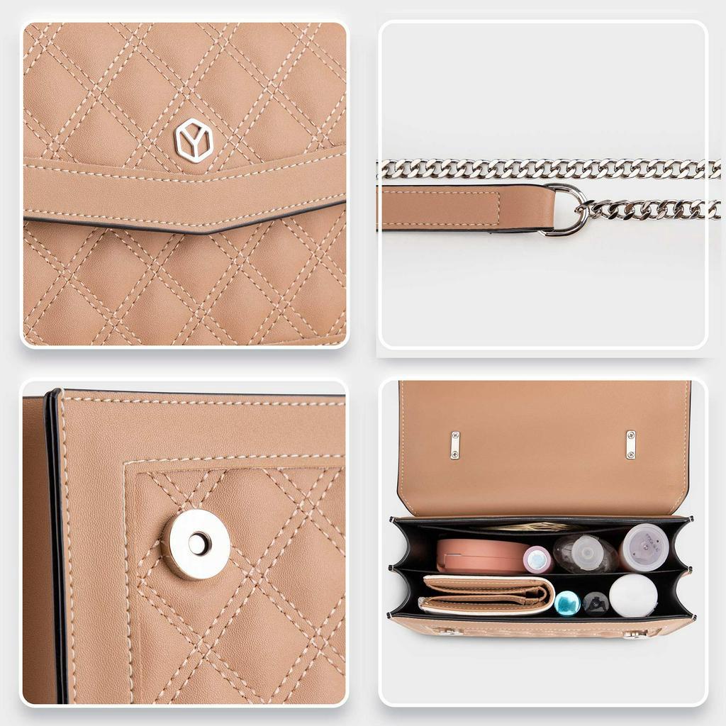 Túi đeo chéo da nữ họa tiết caro YUUMY Seasand YN140