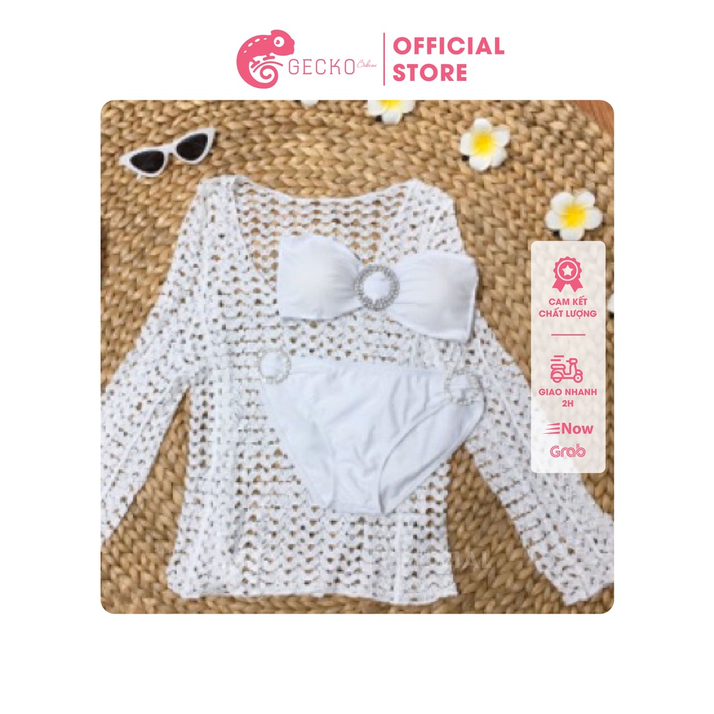 Bikini Đồ Bơi 2 Mảnh Khoen Đính Đá Cao Cấp GK0225 (Ảnh Thật)