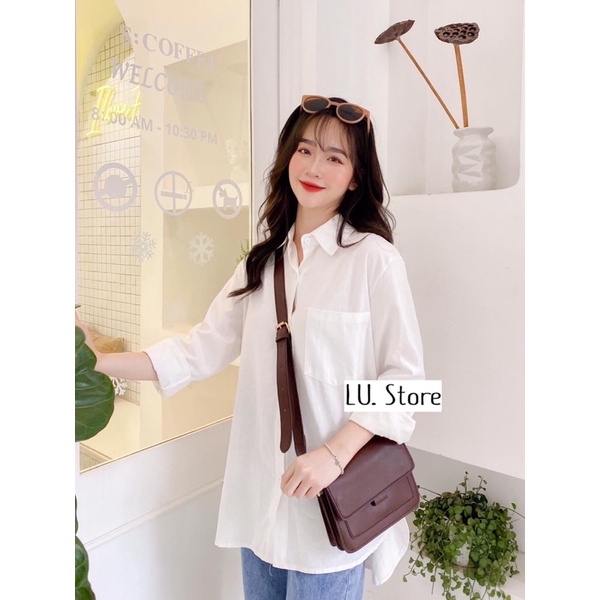 Sơ Mi Thô Mềm  Basic Freesize Dài Tay - Hàng Quảng Châu | BigBuy360 - bigbuy360.vn