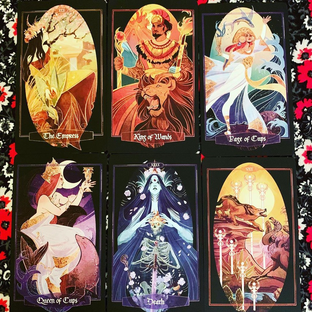 Bài Children of Litha Tarot Black Edition