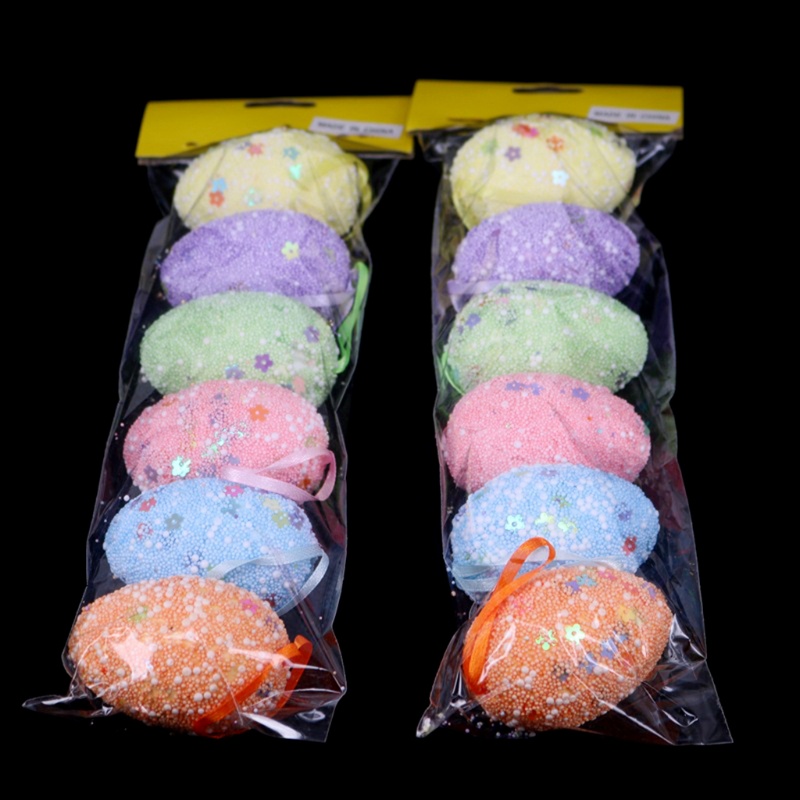 Set 6 Quả Trứng Phục Sinh Bằng Xốp Dùng Để Làm Đồ Trang Trí Thủ Công
