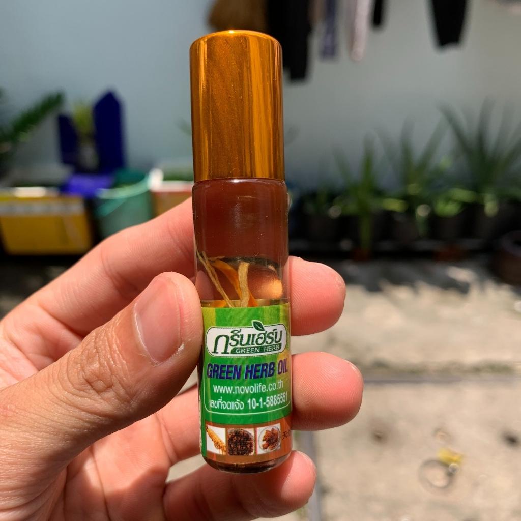 Dầu nhân sâm Ginseng Green Herb Oil 8ml Thái Lan