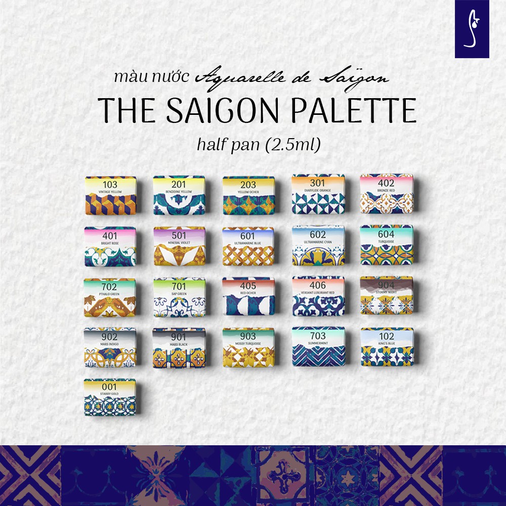 Màu nước Aquarelle de Saigon - Màu lẻ 2