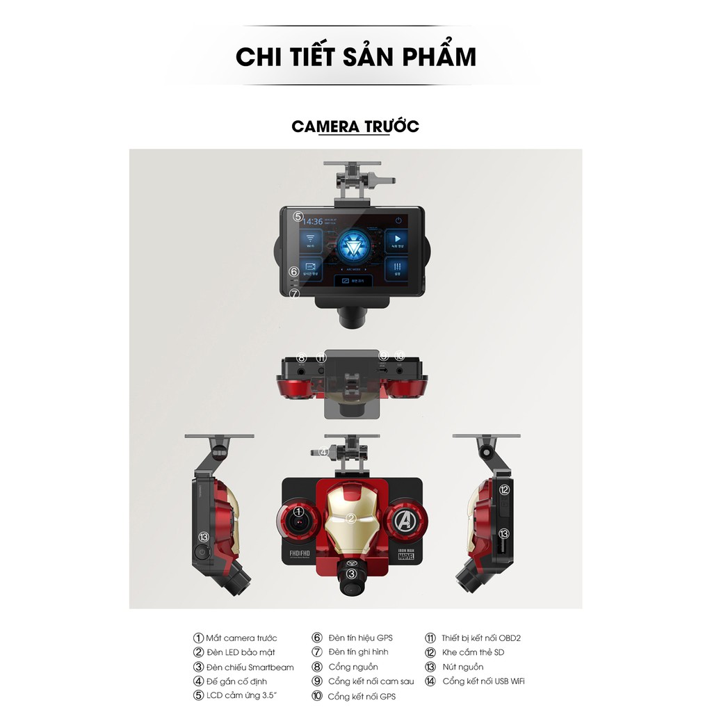 [Hỗ Trợ Lắp Đặt Miễn Phí Tận Nơi] CAMERA HÀNH TRÌNH GNET HÀN QUỐC IRON MAN SIÊU ANH HÙNG HỒI SINH BẢO HÀNH 12 THÁNG | BigBuy360 - bigbuy360.vn