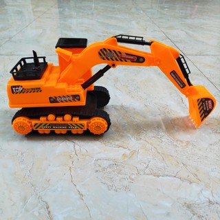 Đồ chơi xe máy xúc có thể nâng hạ tay và xoay xe excavator