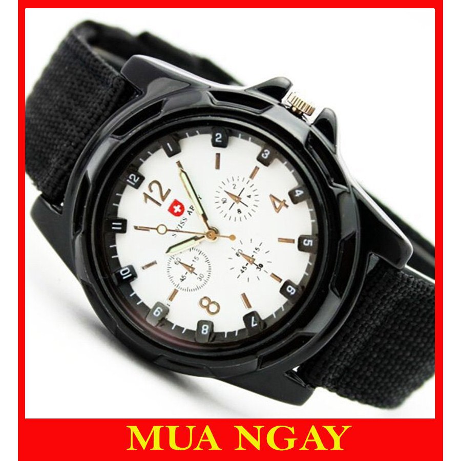ĐỒNG HỒ NAM NỮ ARMY MẶT TRÒN DÂY DÙ TRẺ TRUNG DH72