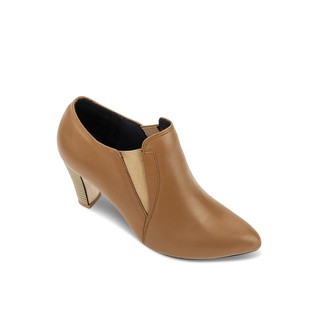 Giày boot da cổ thấp pha thun Senta Boot338