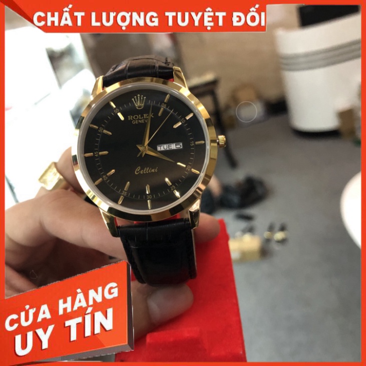 Đồng Hồ Đôi RoLex Sapphire R028 Case 38mm Mặt trơn 2 lịch Máy Pin Nhật