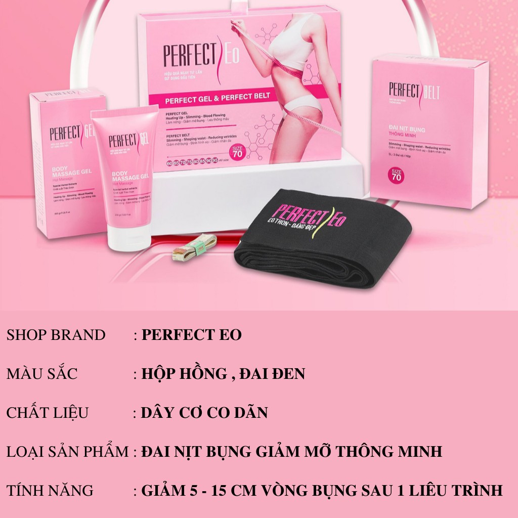 Đai nịt bụng giảm mỡ định hình sau sinh vòng eo thông minh cao cấp PERFECT EO