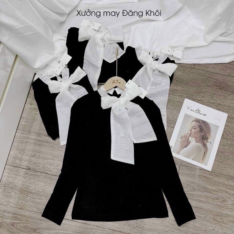 Áo Len Nữ Tay Dài, Cổ Tiểu Thư Kiểu Hàn Quốc A210