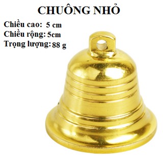 Chuông ĐỒNG cao 5cm,7.2cm phong thủy