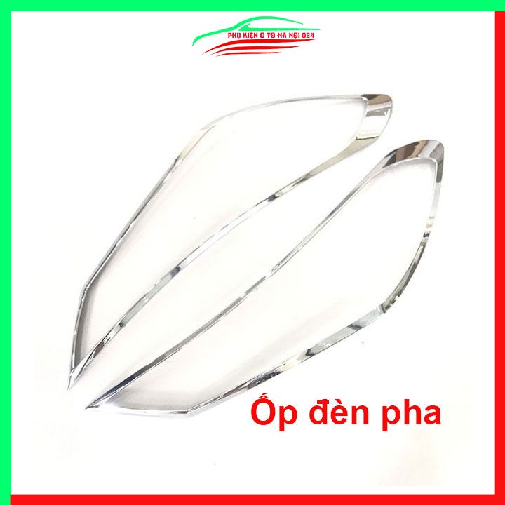 Ốp viền đèn pha hậu Tucson 2019-2021 mạ crom