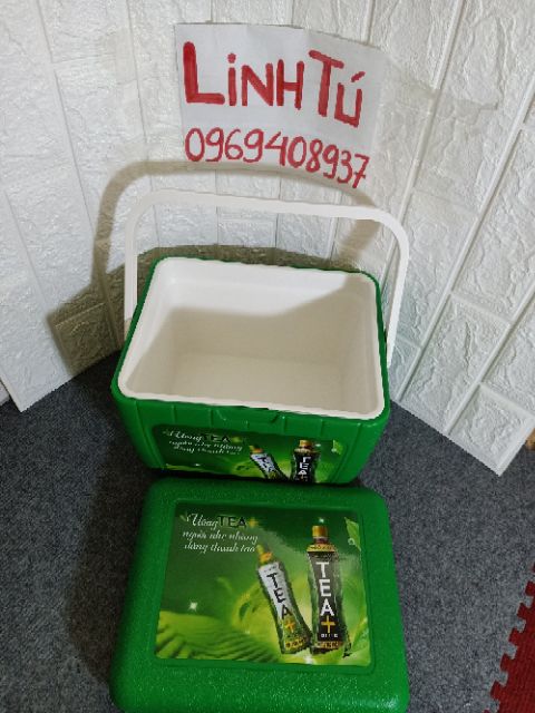 THÙNG ĐÁ 6.8L MÀU XANH ÔLONG