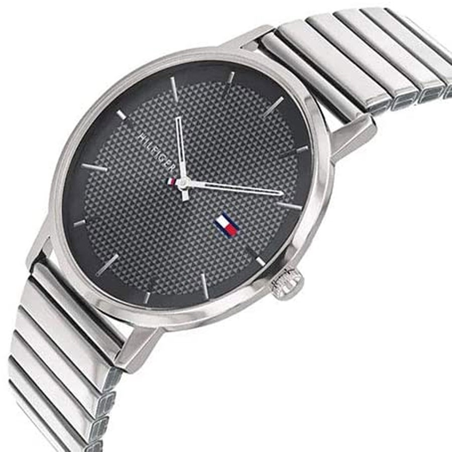 Đồng Hồ Tommy Hilfiger Nam Dây Kim Loại Pin-Quartz 1791654 - Mặt Xám (41mm)