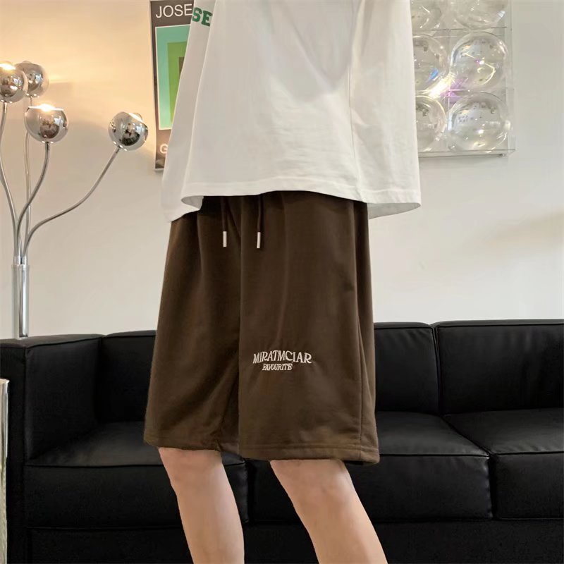 Quần Short Thể Thao Dáng Suông Thêu Chữ Đơn Giản Thời Trang Mùa Hè Cho Nam Size M-2XL