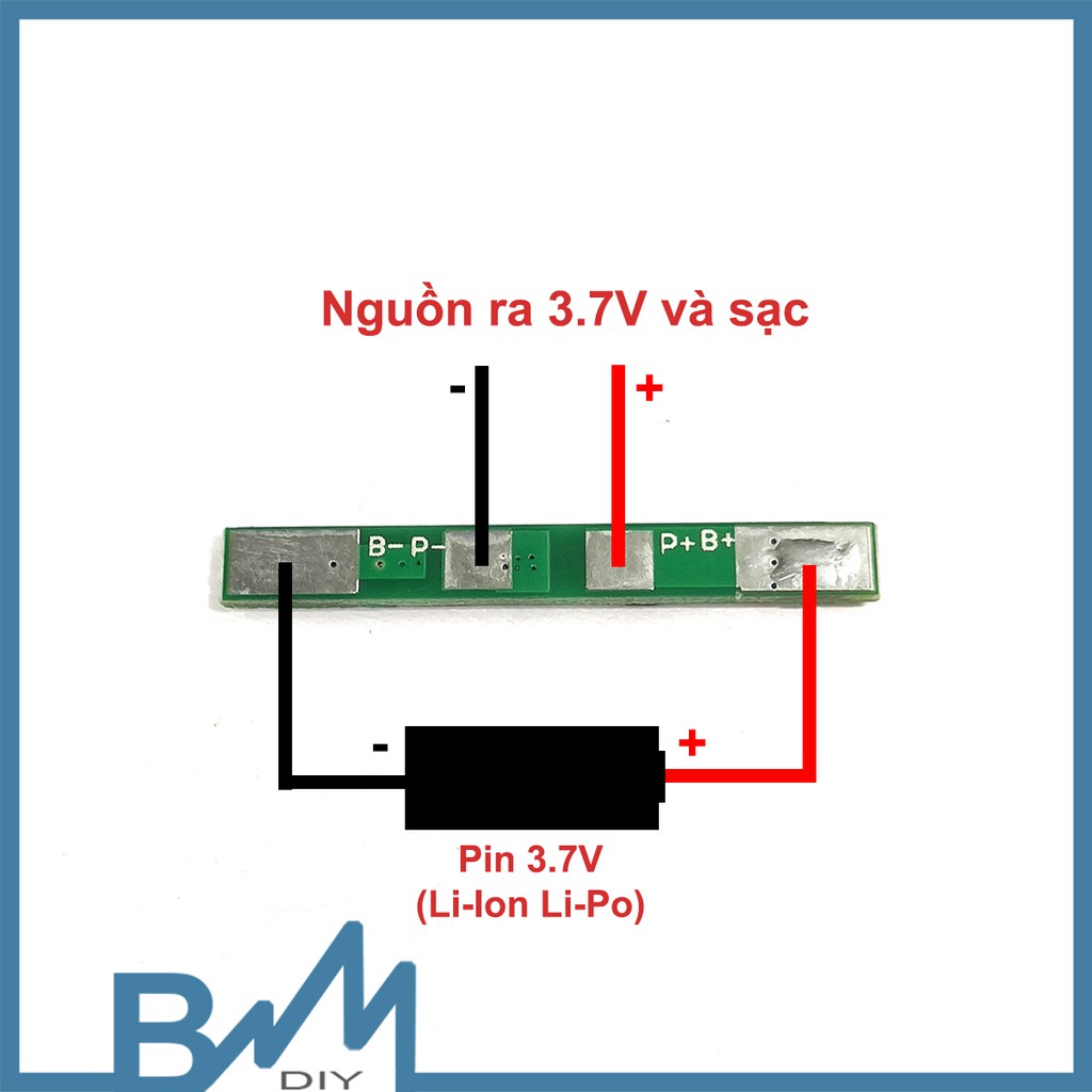 Mạch bảo vệ pin lithium 1S 3A nhỏ gọn