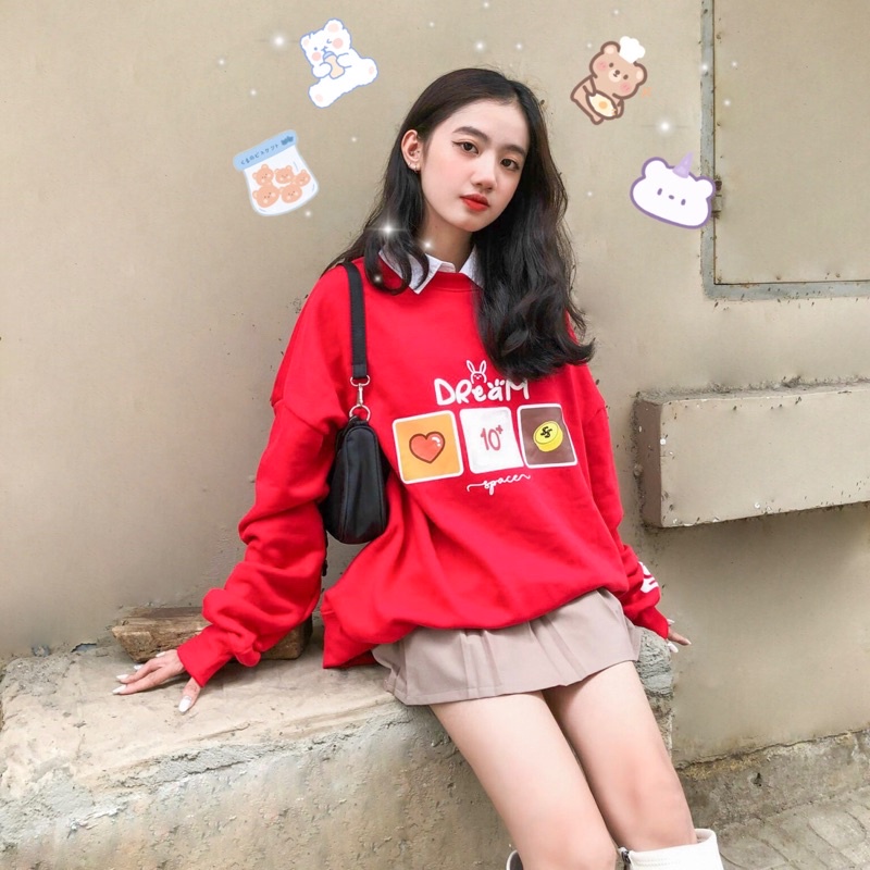 Áo Sweater CONFUSED [DREAM SPACE], Sweater Form rộng Hàn Quốc, Local Brand, Unisex