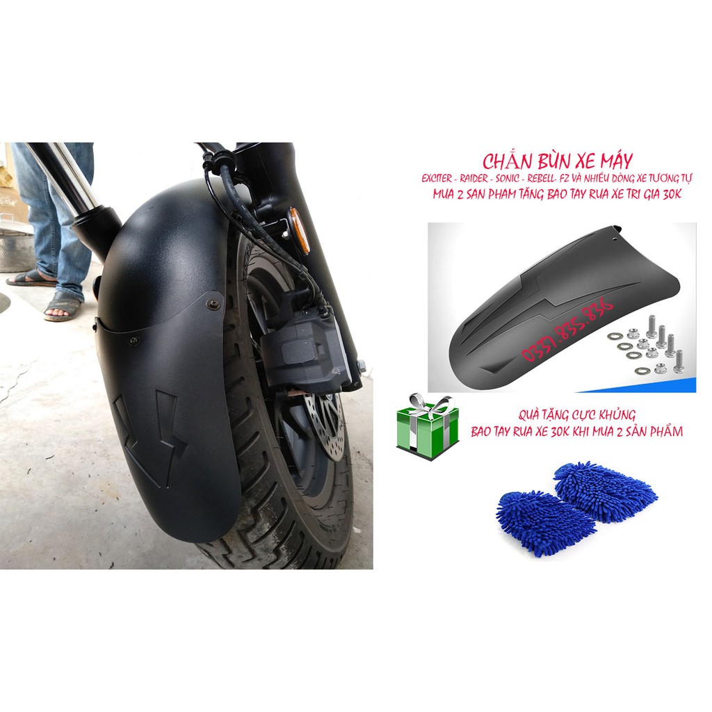 Dè chắn bùn Raider, Sonic, Exciter 2019, Exciter 135, Rebel 300 #8