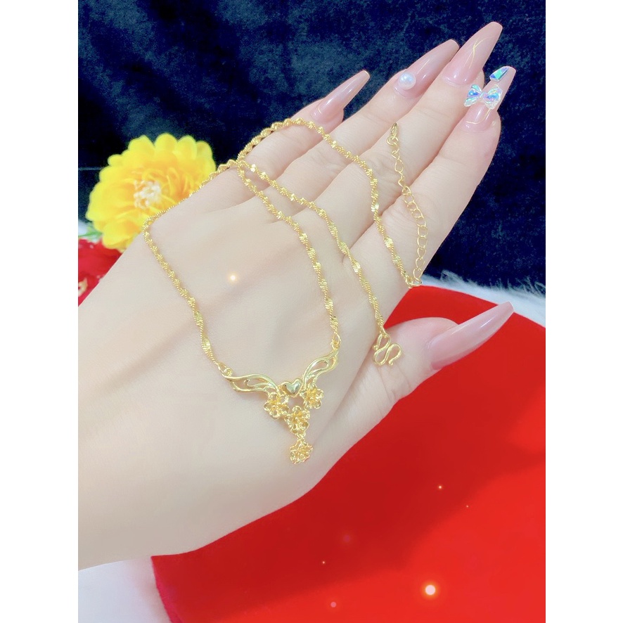 Dây chuyền cưới  mặt hoa đủ kiểu   chuẩn  24.k siêu đẹp