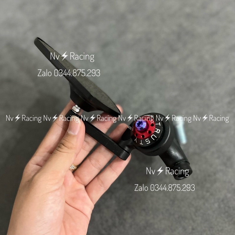 Kính kiểu Lá M.view bắt chân kính kèm ốc GR5 và lông đền màu