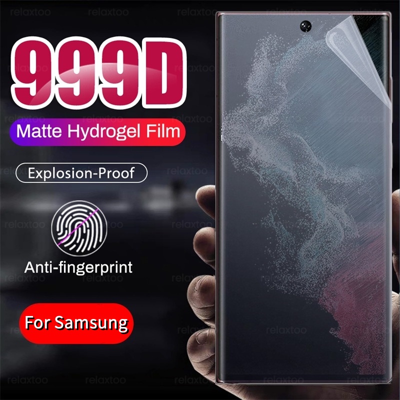 Miếng Dán hydrogel Mềm Nhám Bảo Vệ Màn Hình Toàn Diện Cho Samsung Galaxy S22 Ultra S22 Plus S22+ s22ultra 5G matte frosted soft hydrogel film screen protector , Not Tempered Glass