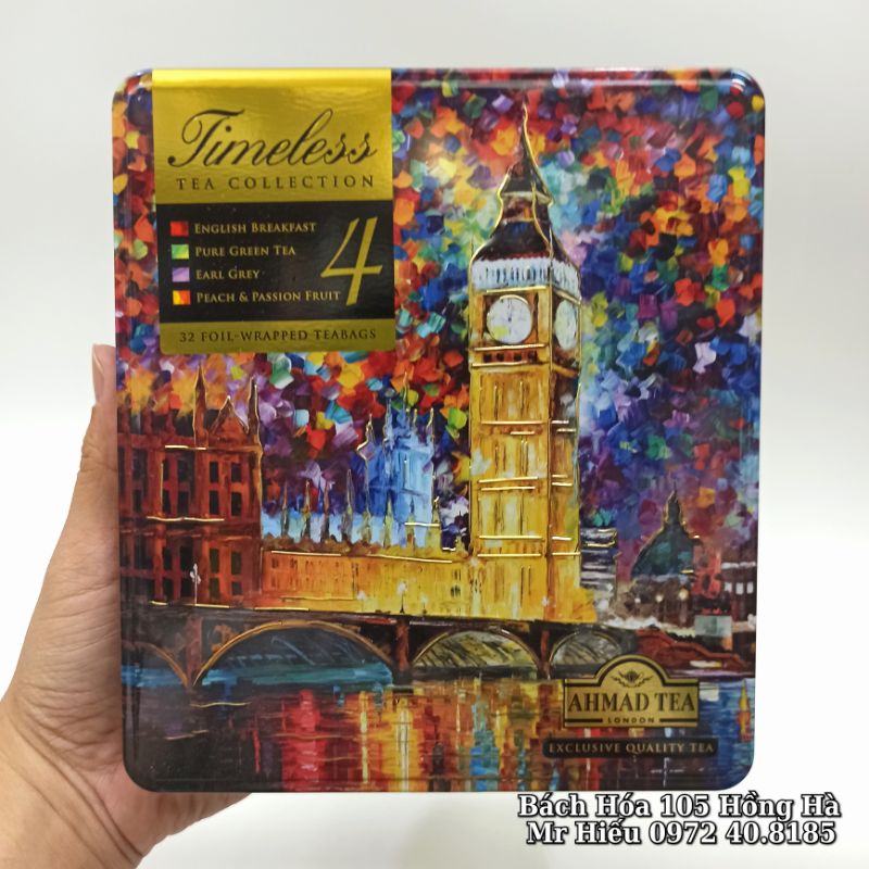 [T4/2024] Trà Ahmad Tea Timeless 4 vị (hộp 32 gói)