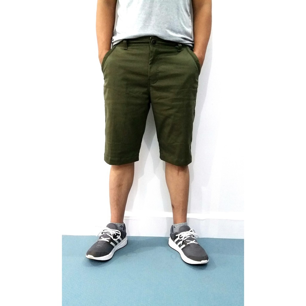 Quần short kaki nam, có khóa kéo, 100% cotton, vải dày - Hàng VN (Ảnh thật)