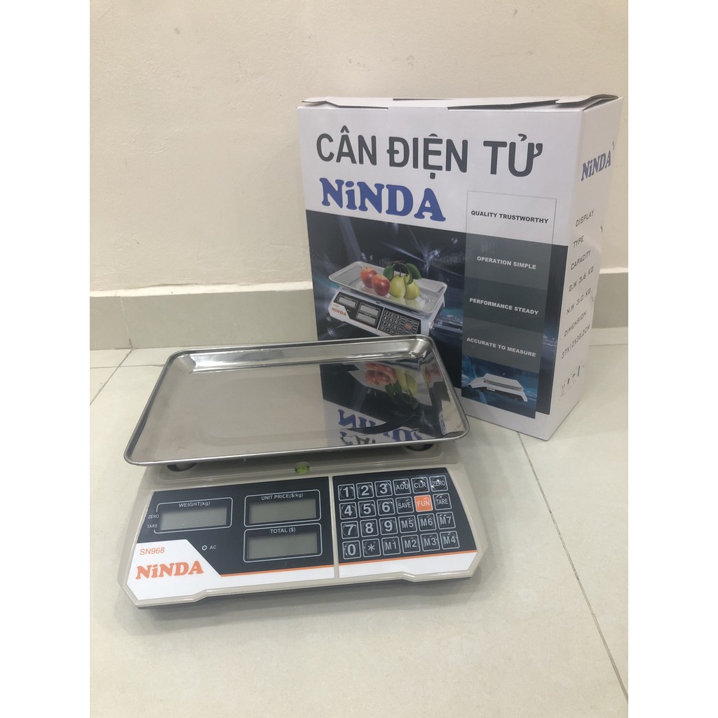 Cân điện tử NiNDA SN968 cân tối đa 30kg- Hàng Chính Hãng