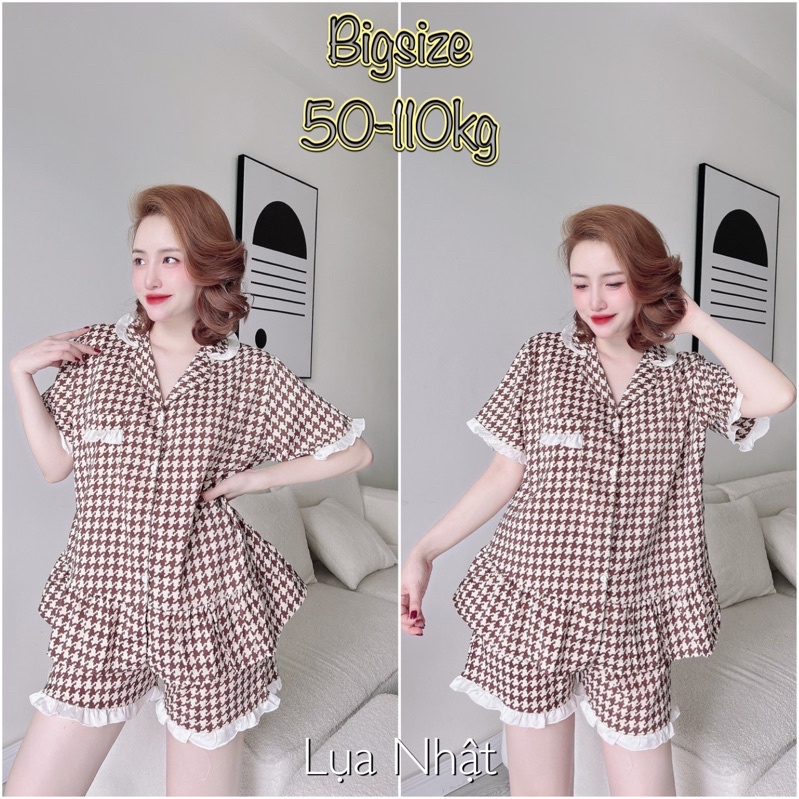 (45-110kg) Đồ Bộ Lụa Nhật Bigsize hàng thiết kế, chất vải mát